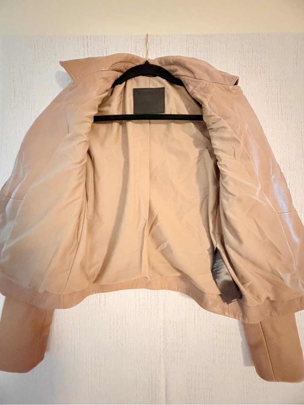 All Saints Dalby leather biker jacket 00 - Picture 10 of 12
